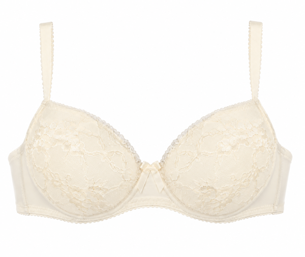 Life In Style Ivory Floral Lace Underwire Bra
